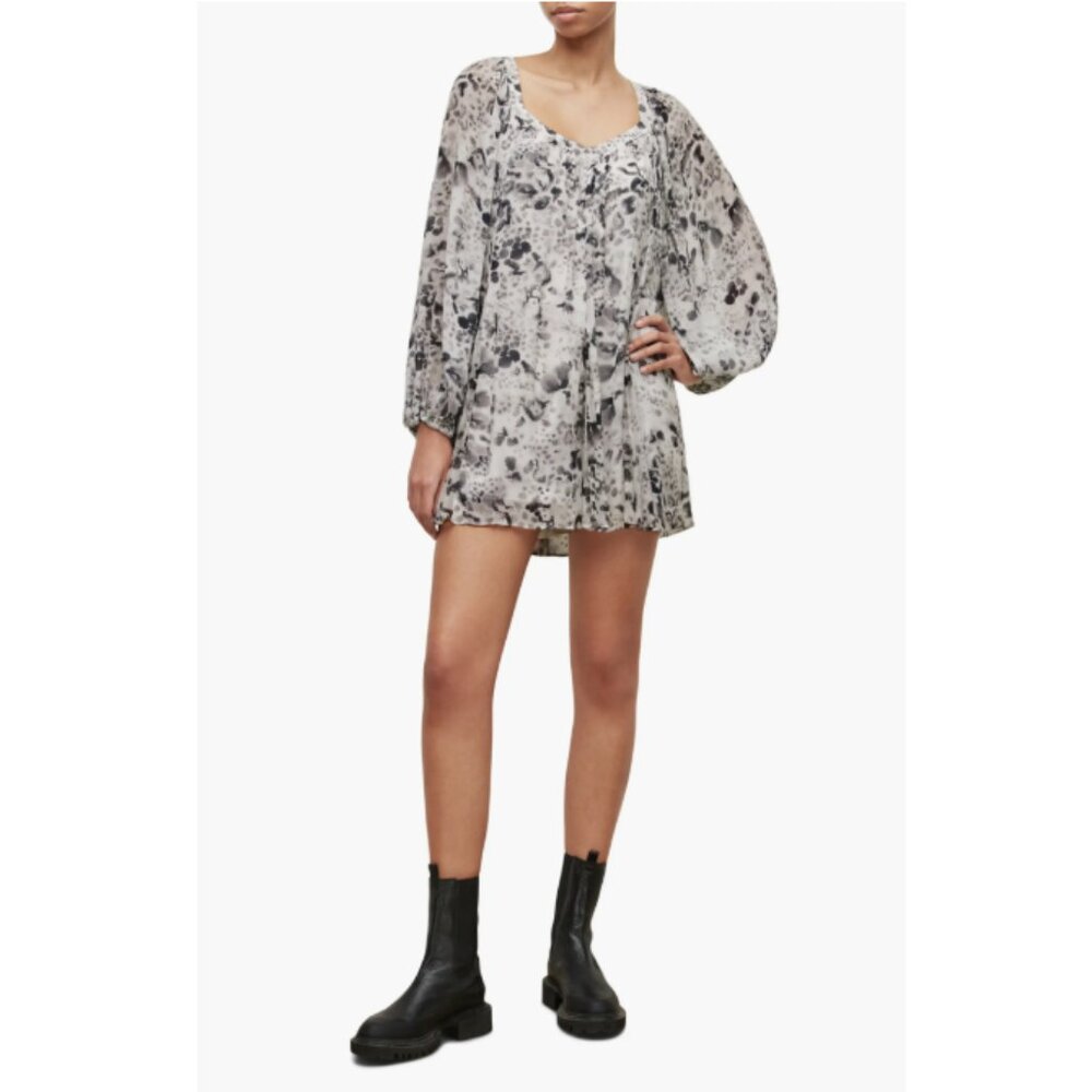 ALLSaints Sanina Waktu Long Sleeve Minidress size 8